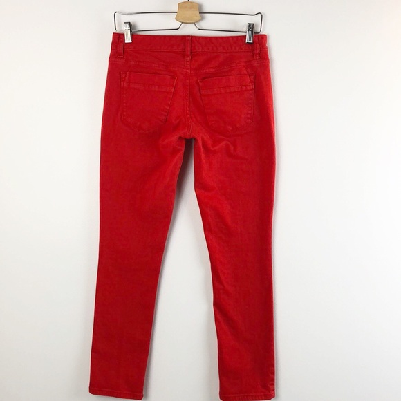 Mossimo Premium Denim Skinny Jeans Size 4 Red - Picture 2 of 7